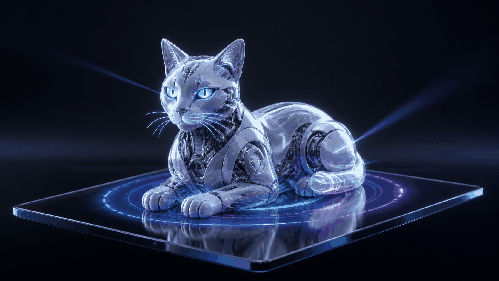 Превью мини-генератора: 3D кибер-арт и терминал генерации